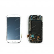 Display cu touch screen si rama Samsung Galaxy S3 (I9300) alb