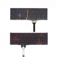 Tastatura Laptop Acer Nitro AN515-55 iluminata rosie conector ingust