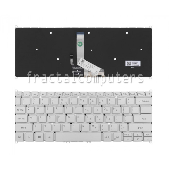Tastatura Laptop Acer Swift SF514-54 argintie iluminata
