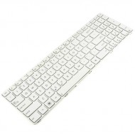 Tastatura Laptop Asus K55DR varianta 4 alba cu rama