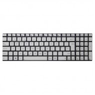 Tastatura Laptop Asus N56DP argintie iluminata layout UK