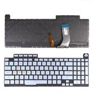 Tastatura Laptop ASUS ROG STRIX SCAR III G731GU argintie iluminata