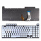 Tastatura Laptop ASUS ROG STRIX SCAR III G731GU argintie iluminata