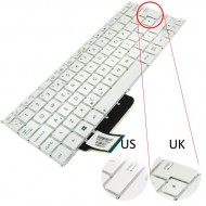 Tastatura Laptop Asus VivoBook S200E alba layout UK