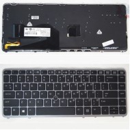 Tastatura Laptop HP 731179-001 Cu Rama Argintie Iluminata
