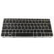 Tastatura Laptop HP Elitebook 720 G1 Iluminata Cu Rama Argintie