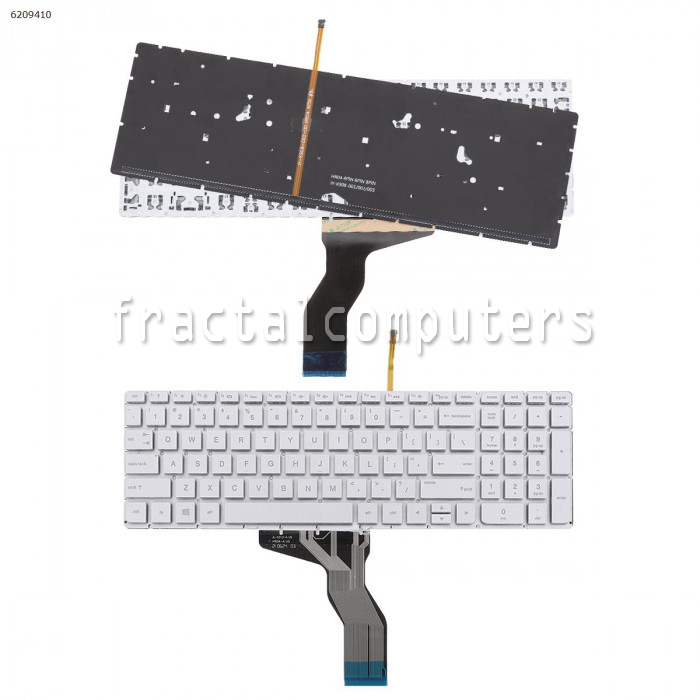 Tastatura Laptop HP Pavilion 15-ra060nq argintie iluminata