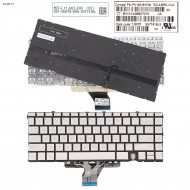 Tastatura Laptop HP Spectre x360 14-EA1023DX iluminata argintie
