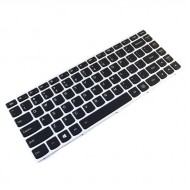 Tastatura Laptop Lenovo 25214518 Cu Rama Argintie Iluminata