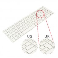 Tastatura Laptop Samsung NP470R5E alba layout UK