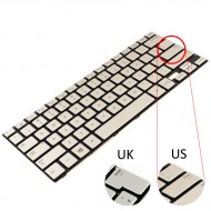 Tastatura Laptop Samsung NP740U3E argintie iluminata