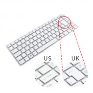 Tastatura Laptop 148738121 alba layout UK