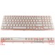 Tastatura Laptop Sony 149025811US alba cu rama roz