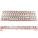 Tastatura Laptop Sony 149170411US alba cu rama roz