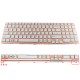 Tastatura Laptop Sony SEHSQ 0U alba cu rama roz