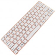 Tastatura Laptop Sony SVE1111M1E/P alba cu rama roz