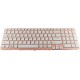 Tastatura Laptop Sony SVE15113EGB alba cu rama roz