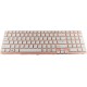 Tastatura Laptop Sony SVE15117W alba cu rama roz