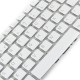 Tastatura Laptop Sony SVF15213CDB alba iluminata layout UK