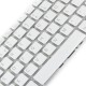 Tastatura Laptop Sony SVF152190S alba iluminata layout UK