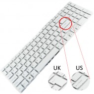 Tastatura Laptop Sony SVF15A1DPXB alba iluminata