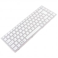 Tastatura Laptop Sony Vaio 1-487-786-21 alba cu rama roz