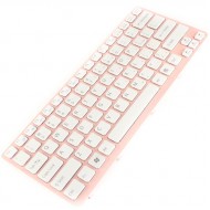 Tastatura Laptop Sony Vaio SVE14 alba cu rama roz