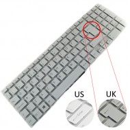 Tastatura Laptop Sony Vaio SVF153 alba layout UK