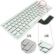 Tastatura Laptop Sony Vaio VPC-SB1 argintie layout UK