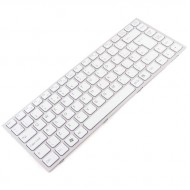 Tastatura Laptop Sony VPC-S11V9E alba cu rama roz