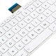 Tastatura Laptop Toshiba 0KN0-2W1UK221319 alba cu rama