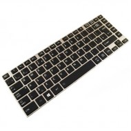 Tastatura Laptop Toshiba AEBY3V02010 iluminata cu rama gri