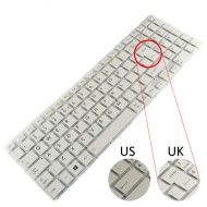 Tastatura Laptop Toshiba Satellite C55-C-142 alba layout UK