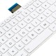 Tastatura Laptop Toshiba Satellite C855-1EL alba cu rama